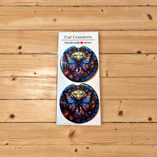 Personalized Car Coasters — Custom Made (Set of 2)
